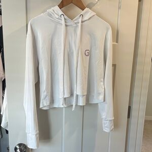 Ya Los Angeles White Hoodie with Purple Cyclebar Logo